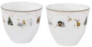 Story bögre fogantyú nélkül 20 cl, 2 db Julemorgen kollekció - Wik & Walsøe
