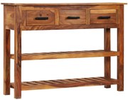 3 fiókos tömör akácfa tálalószekrény 110 x 30 x 80 cm