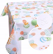 Abrosz Húsvéti Asztalterítő Fehér 180x140 Dekorációs Foltálló LM/25