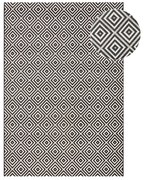 Karo fekete-fehér kültéri szőnyeg, 140 x 200 cm - NORTHRUGS