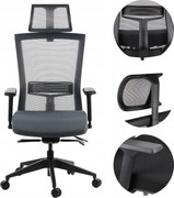 Irodai Szék Hope Szürke, Önsúlyozó, Megfelel A Mrips Rendeletnek