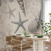 Fotótapéta - Kagylók bézs színben (147x102 cm)