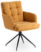Akita forgó étkezőszék, mustársárga