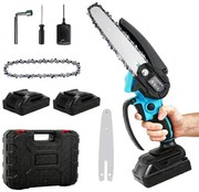 Akkus kézi 8″ mini fűrész - WORTH AIR KE24-286 + 2x akku 21 V + tartozékok + láda
