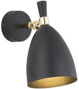 Argon 4701 - Fali lámpa CHARLOTTE 1xE27/15W/230V fekete/arany
