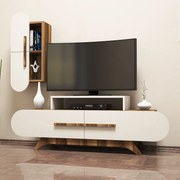 TV szekrény Rose S - Walnut, Cream