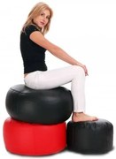Babzsák Classic S fekete 75L öko-bőr TiaHome