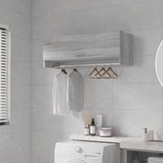 szürke sonoma színű szerelt fa ruhásszekrény 100 x 32,5 x 35 cm