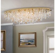 Orion - Kristály mennyezeti lámpa CRYSTALRIVER 21xG9/40W/230V arany