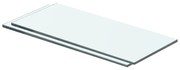 2 db átlátszó üveg paneles polc 40 x 12 cm