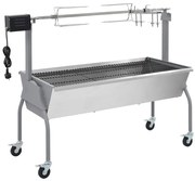 vidaXL Pörkölő Grillsütő Nyárssal és Elektromos Motorral
