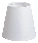 Fehér lenvászon csipeszes búra 12 cm kerek