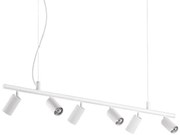 Ideal Lux - LED Csillár zsinóron DYNAMITE 6xGU10/7W/230V CRI 90 fehér