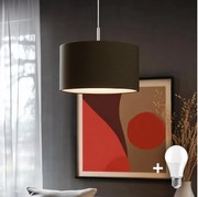 Eglo - TUNJA LED kábeles függőlámpa 1xE27/60W/230V barna