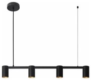 Csillár zsinóron MARIBEL 4xGU10/10W/230V fekete