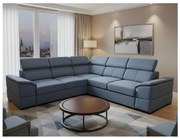 Univerzális, ággyá nyitható sarokkanapé tárolóval GRANADA kék