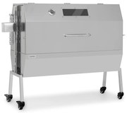 Klarstein Sauenland Pro XL, malacsütő grill, forgó nyárs, 13 W, 4 kerék, rozsdamentes acél