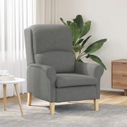 Sötétszürke Karosszék Sötétszürke Szövet és Fa Standard