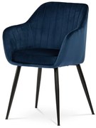 Kék Bársony Étkezőszék. PIKA BLUE4