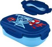 Pókember Blue Web szendvicsdoboz + evőeszköz szett