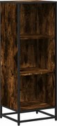 vidaXL füstös tölgy színű szerelt fa könyvszekrény 40x35x107,5 cm