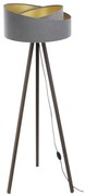 Állólámpa GALAXY 1xE27/60W/230V szürke/barna