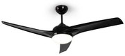 Klarstein Figo, mennyezeti ventilátor, 52" (132 cm) ø, teljesítmény: 55 W, fekete