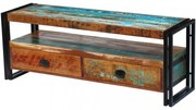 tömör újrahasznosított fa TV-szekrény
