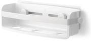 Fehér öntapadós újrahasznosított műanyag fürdőszobai polc Flex Adhesive – Umbra