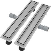 Gamma Lineáris 2in1 Zuhanylefolyó - Inox fedlap, 90 cm