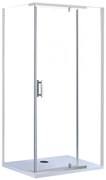 Galatro 80x100 cm aszimmetrikus zuhanykabin zuhanytálca nélkül