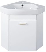 Viva STYLE Arda sarokszekrény CeraStyle Arda porcelán sarokmosdóval 46 x 46 cm - BALOS