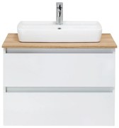 Fehér függő szekrény mosdókagyló nélkül 75x53 cm Set 360 - Pelipal
