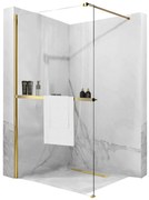 Zuhanyfal Rea Aero Gold N 90 Walk In + EVO