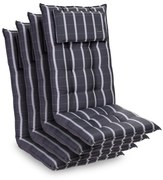 Sylt, üléspárna, üléspárna székre, magas háttámla, párna, poliészter, 50 x 120 x 9 cm, 4 x üléspárna