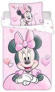Jerry Fabrics Gyermek pamut ágynemű Minnie Powder pink