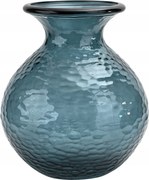 Üveg váza 33 cm kék Paradise San Miguel újrahasznosított