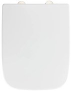 WENKO 24334100-WC-ülőke EXCLUSIVE 46,5x37 cm fehér/ezüst