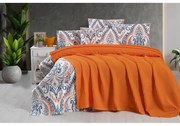 Narancssárga pamut ágytakaró 220x240 cm Waffle – Mila Home