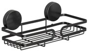 Static-Loc® Pavia fekete fali fürdőszobai polc, szélesség 26 cm - Wenko