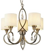 Searchlight 1605-5AB - Csillár láncon ALBERTO 5xE14/60W/230V