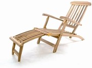 DIVERO Kerti nyugágy Florentine lábtartóval tíkfa