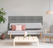 Kárpitozott panel - Téglalap - 60x20cm Szín: Szürke