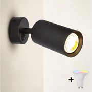 Brilagi - LED fényerőszabályozható fali spotlámpa SELE 1xGU10/4,8W/230V fekete
