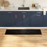 Konyhai szőnyeg Fekete 150 x 45 cm Bársony