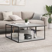 4 db szürke sonoma színű szerelt fa fali polc 80 x 40 x 1,5 cm