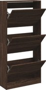 vidaXL barna tölgyszínű szerelt fa cipőszekrény 60x 21 x 125,5 cm