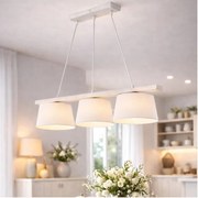 AIDA kábeles csillár 3xE27/60W/230V tölgy/fehér