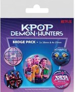 K-pop Démonvadászok HunterX kitűző 5 db-os