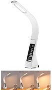 Brilagi - LED Dimmelhető asztali lámpa kijelzővel PELLE LED/7W/230V fehér BRI8949